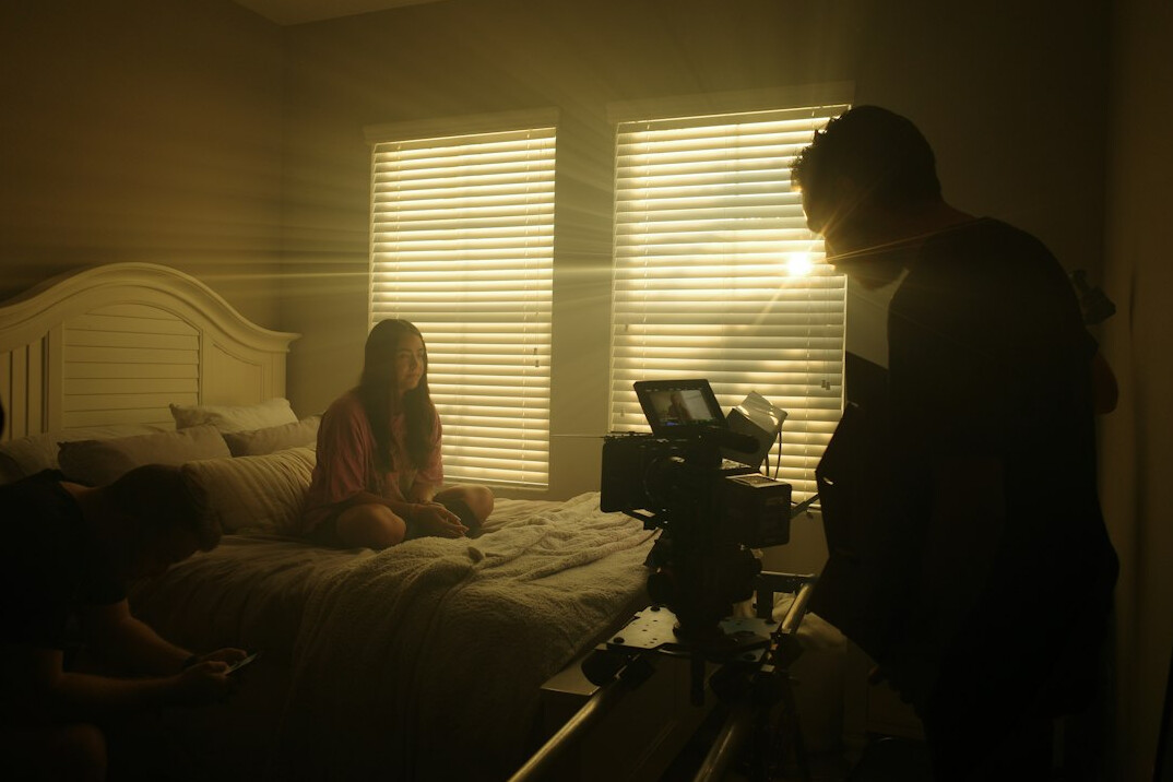 dramatic tv scene