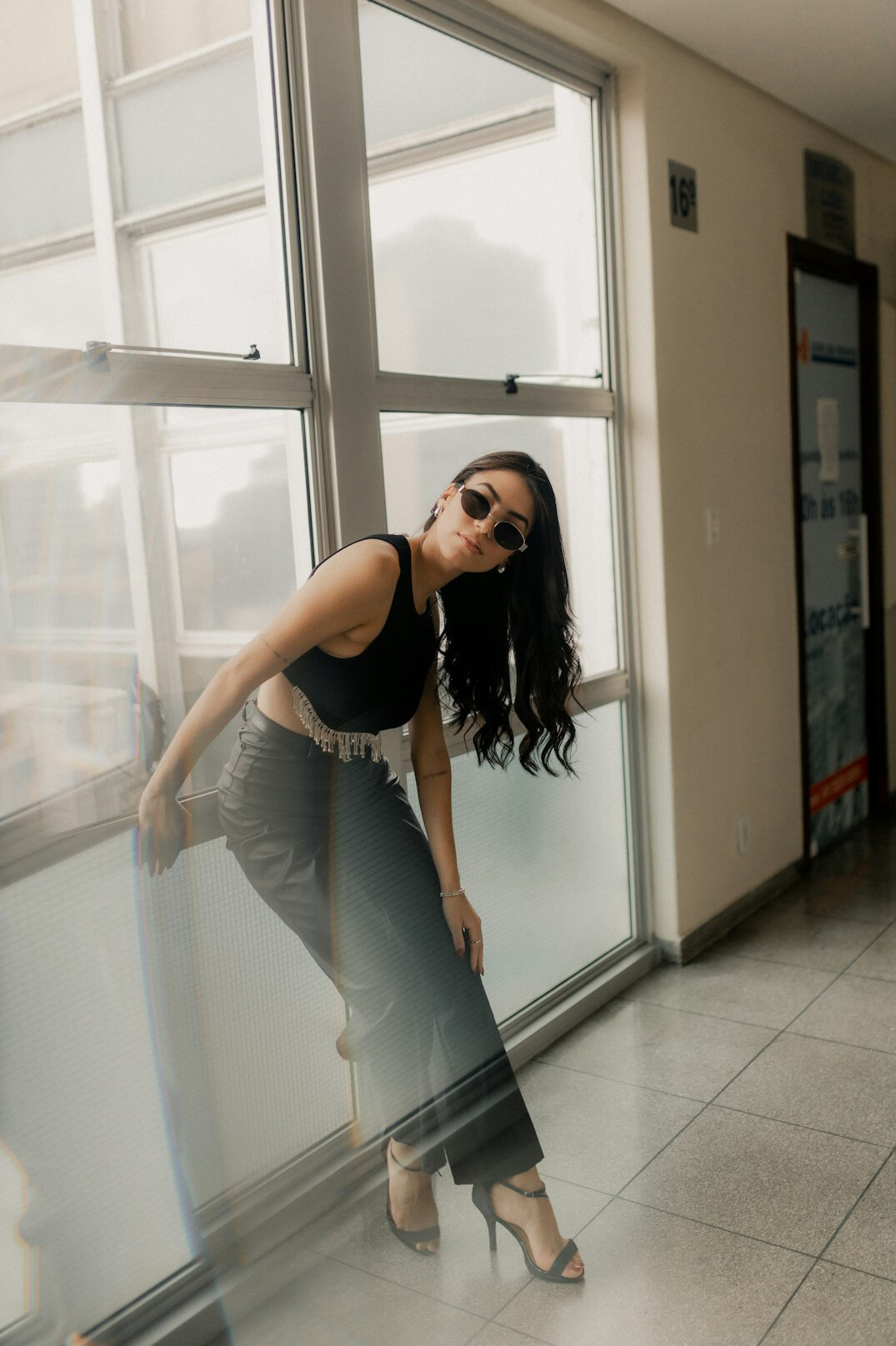 brazilian woman in stylish outfit